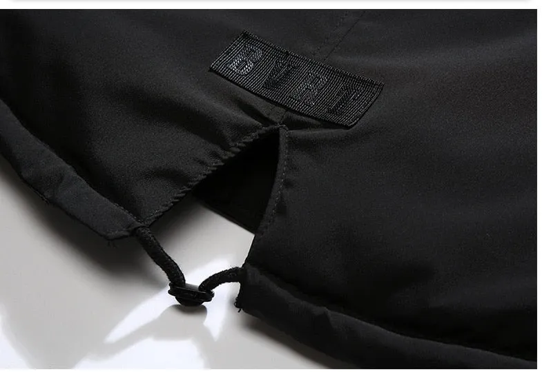 West Louis Fur Collar Hooded Black Color Long Parka