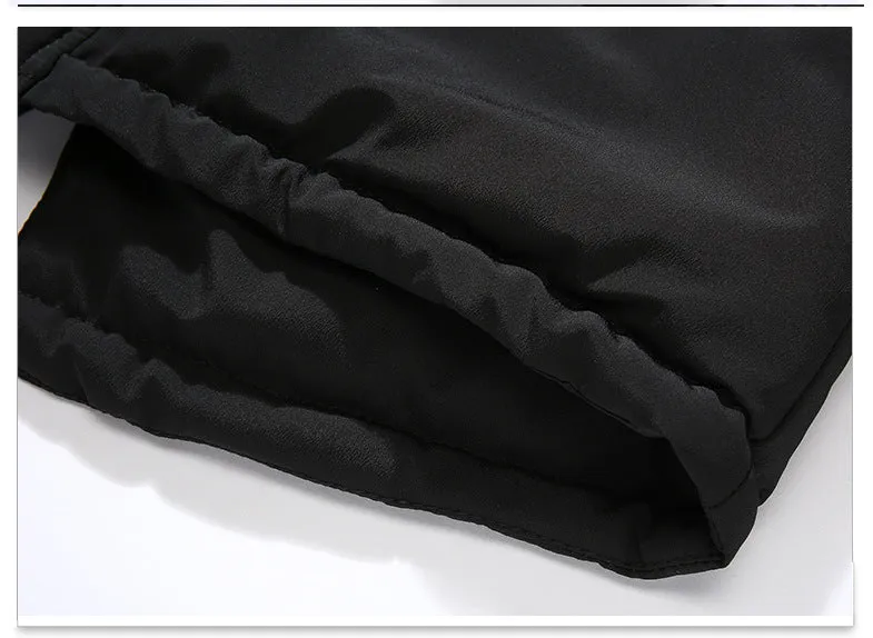 West Louis Fur Collar Hooded Black Color Long Parka