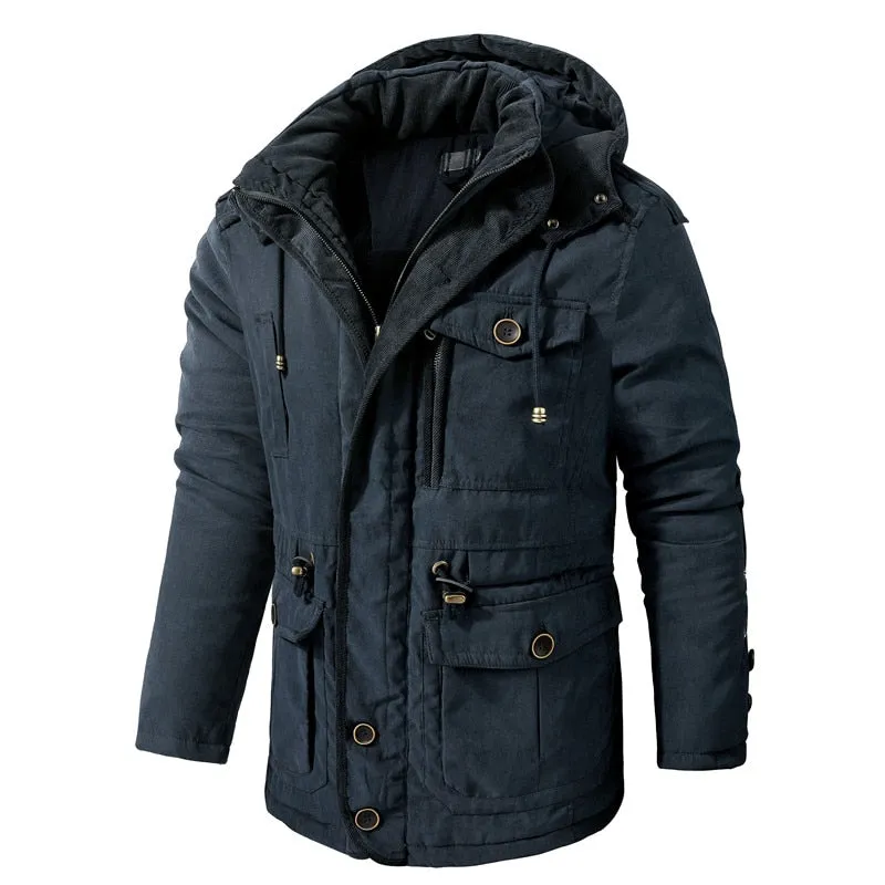 West Louis Polar Winter Thicken Velvet Hooded Parka