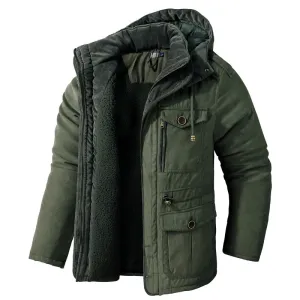 West Louis Polar Winter Thicken Velvet Hooded Parka