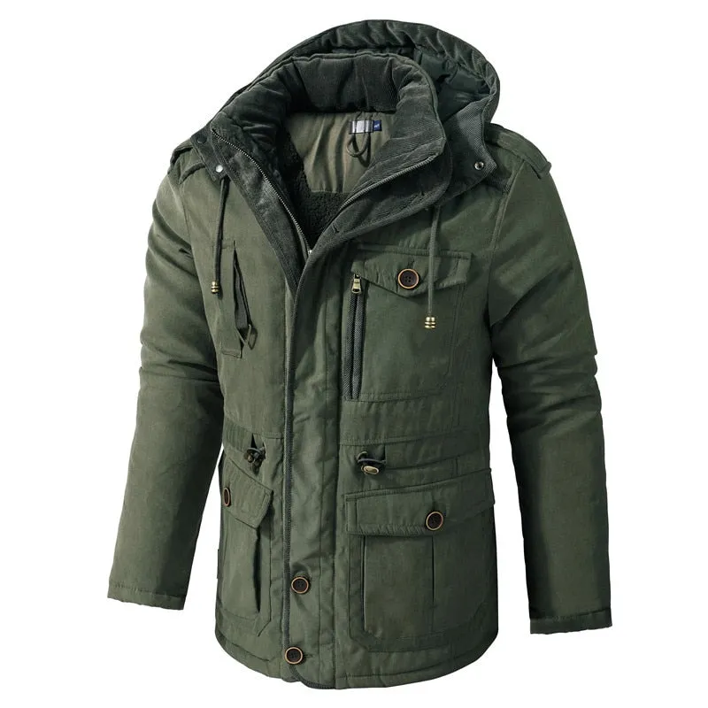 West Louis Polar Winter Thicken Velvet Hooded Parka