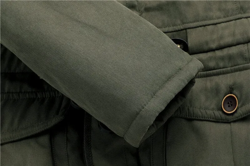 West Louis Polar Winter Thicken Velvet Hooded Parka