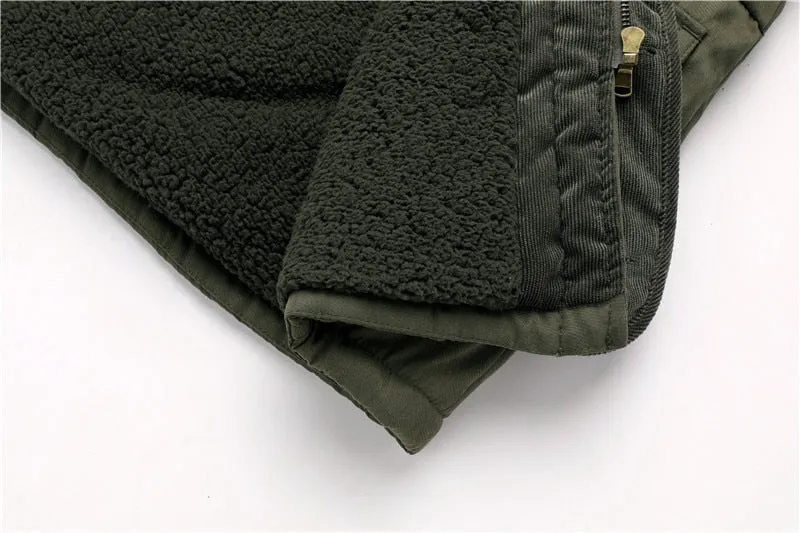 West Louis Polar Winter Thicken Velvet Hooded Parka