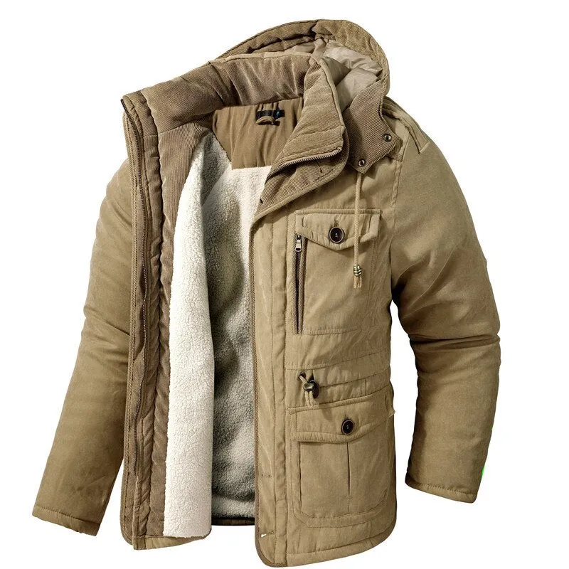 West Louis Polar Winter Thicken Velvet Hooded Parka