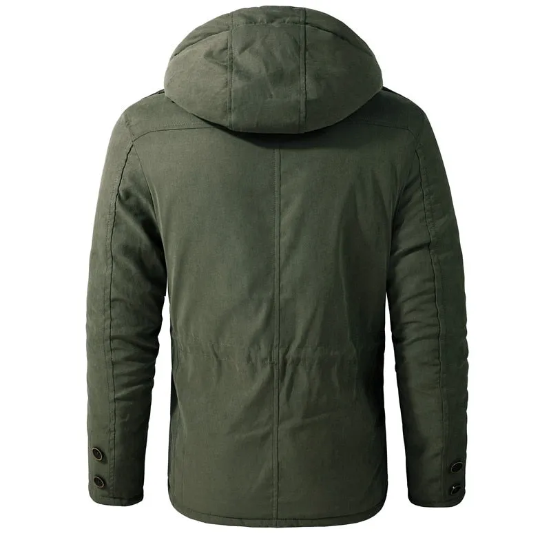 West Louis Polar Winter Thicken Velvet Hooded Parka