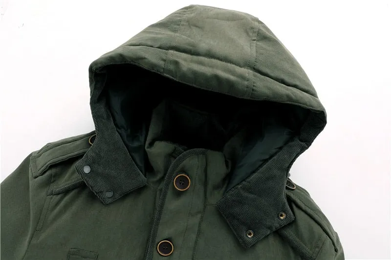West Louis Polar Winter Thicken Velvet Hooded Parka