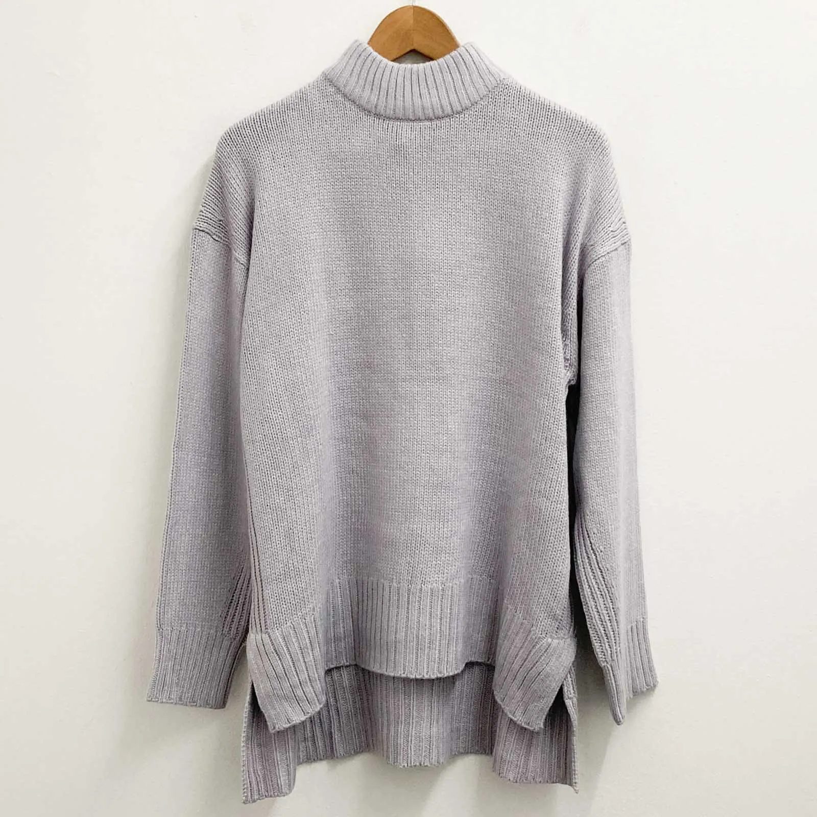 Yessica C&A Jumper XL Lilac High Neck Knit Sweater