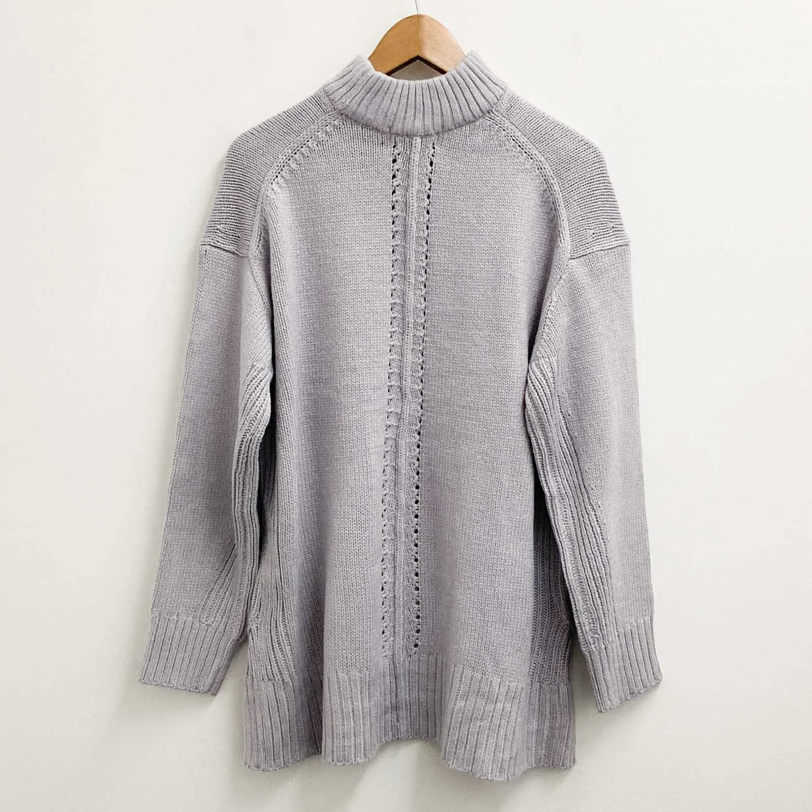 Yessica C&A Jumper XL Lilac High Neck Knit Sweater