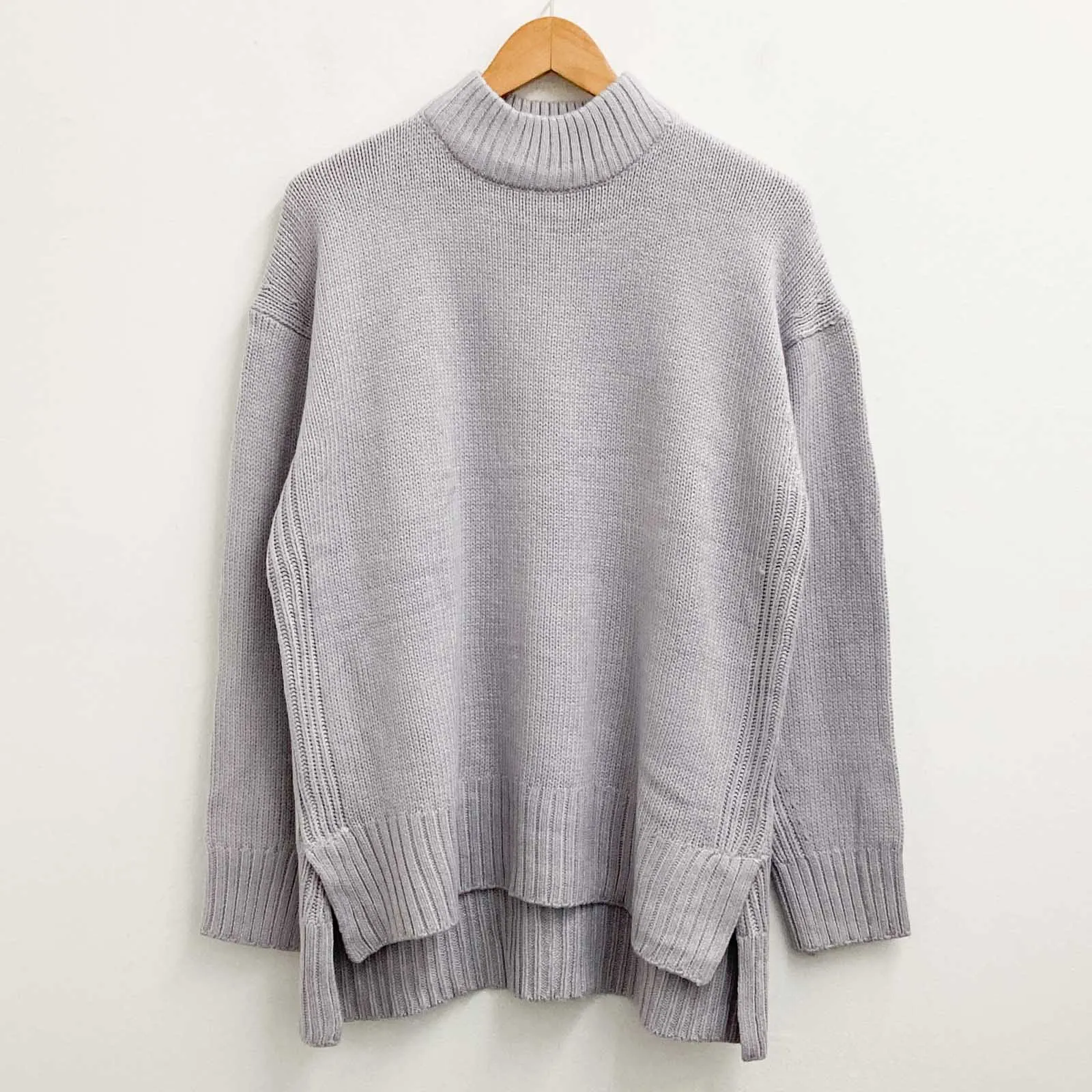 Yessica C&A Jumper XXL Lilac High Neck Knit Sweater